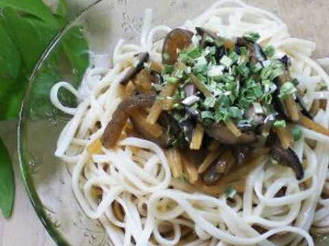 クイック料理は前日に準備／冷やしうどん